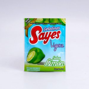 Gelatina Sayes Ligera Sabor Limón 24 Gr