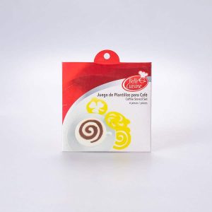 Juego de Plantillas con Figuras para Café