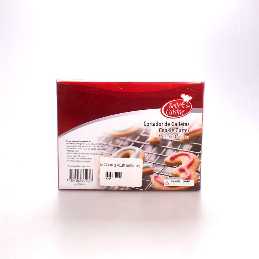 Juego de Cortador Números 10 Pz