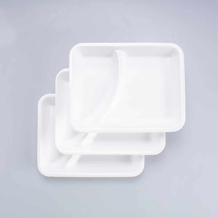 Charola de Unicel Reyma 2 Div 25 Pz