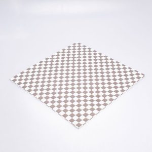 Papel Encerado Negro a Cuadros Grado Alimenticio 100 Pz