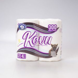 Papel Higiénico Kovu Pq 4 Pz 300 Hj