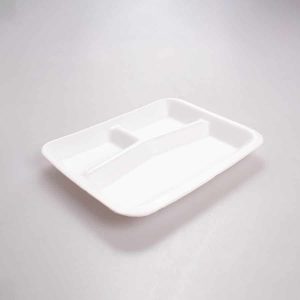 Charola de Unicel 3 Div Convermex 20 Pz