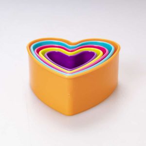 Set Cortadores de Galleta Corazón 5 Pz
