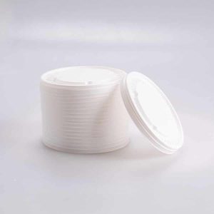 Tapa Blanca Plana Contenedor 32 Oz I. Paper 50 Pz