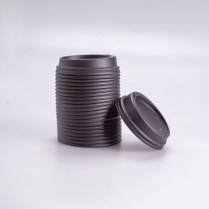 Tapa Domo Negra para Vaso 8 Oz I. Paper 100 Pz