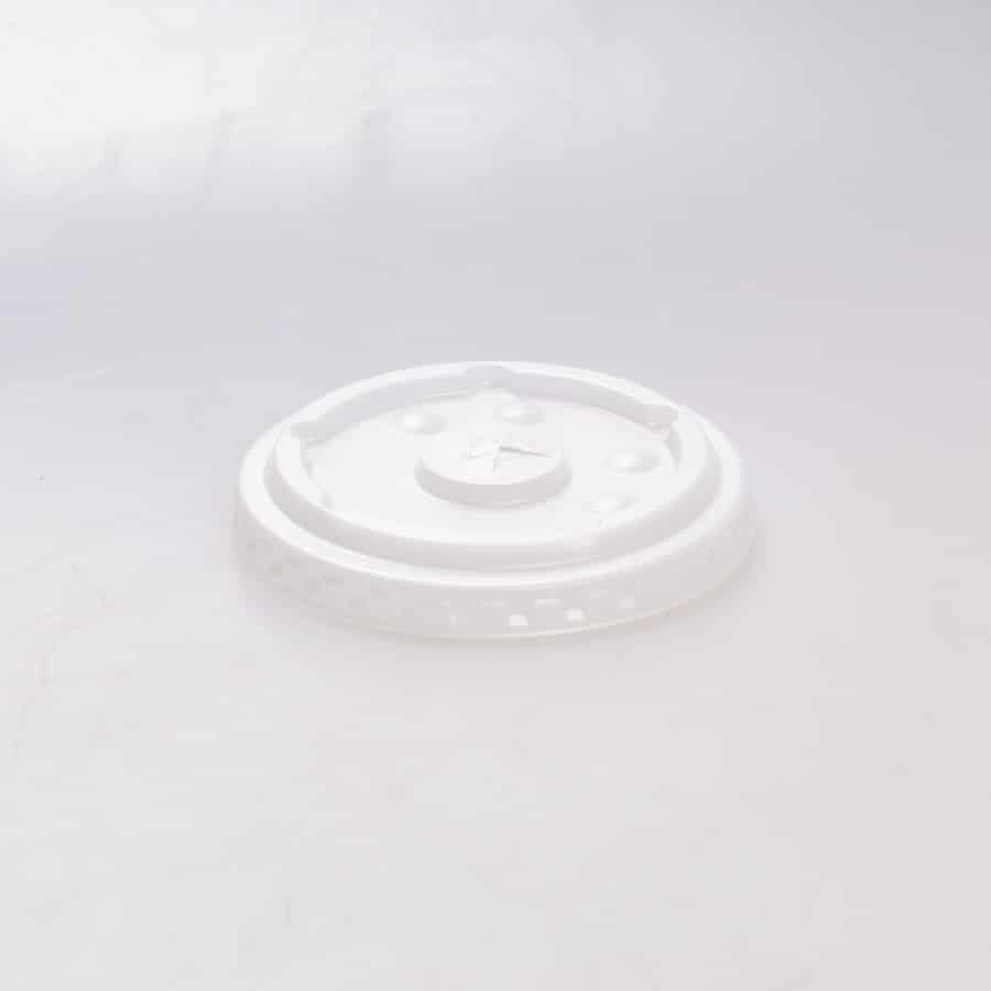 Tapa Plástica Plana Vaso 12 Oz Bebida Fría I. Paper 100 Pz