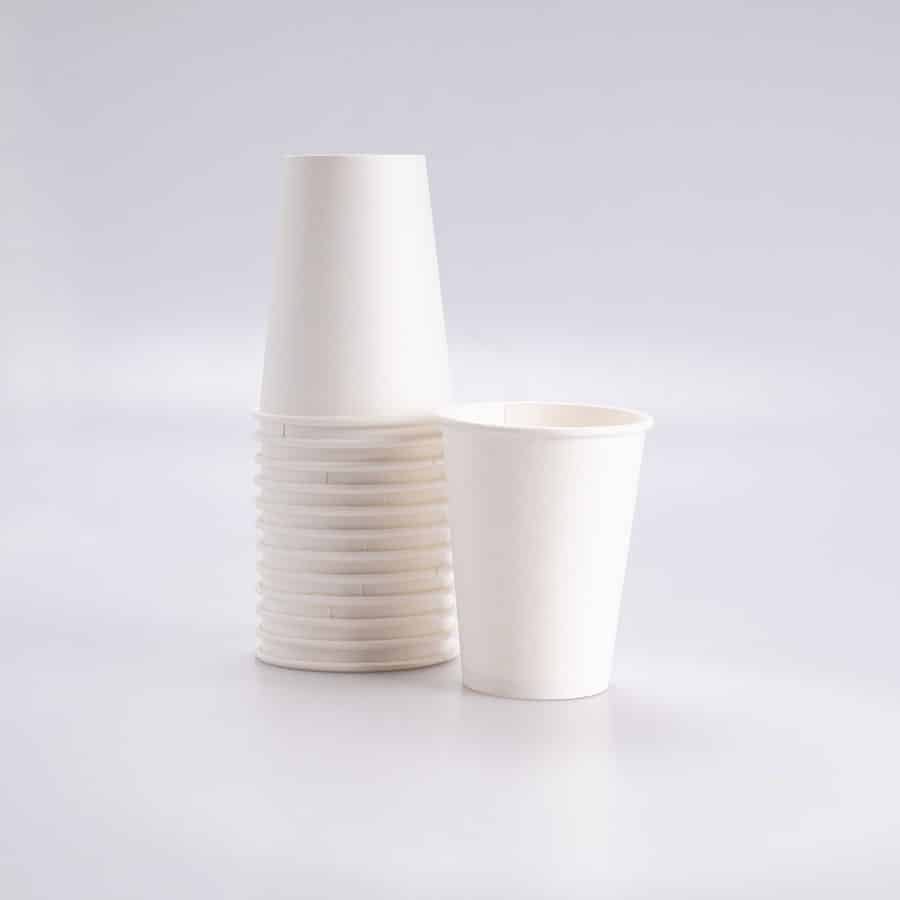 Vaso Blanco de Papel 10 Oz I. Paper 50 Pz