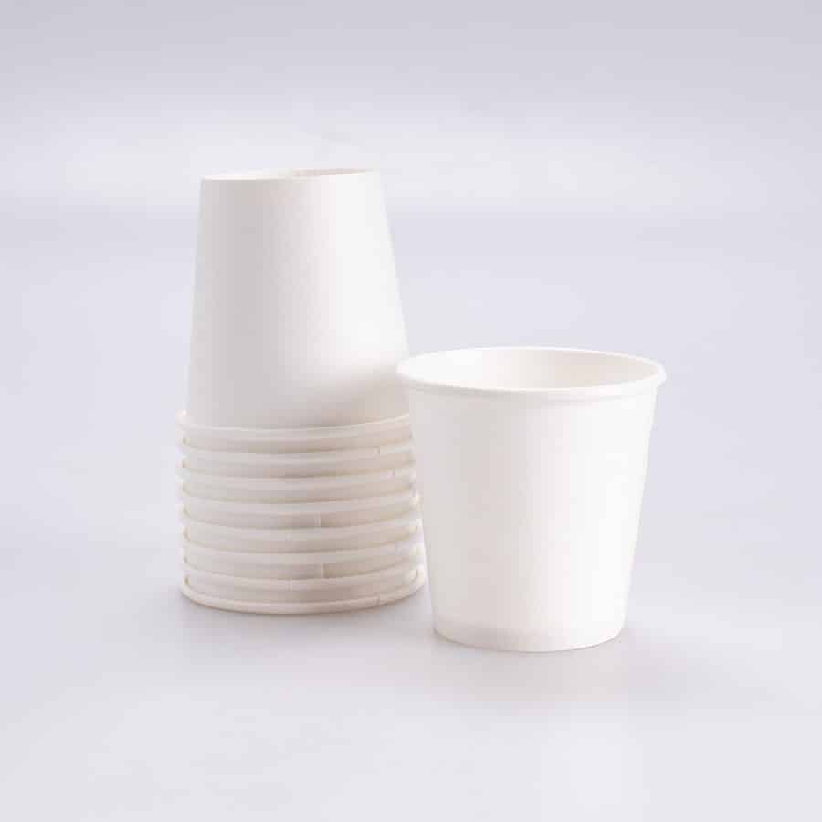 Vaso Blanco de Papel 4 Oz I. Paper 50 Pz