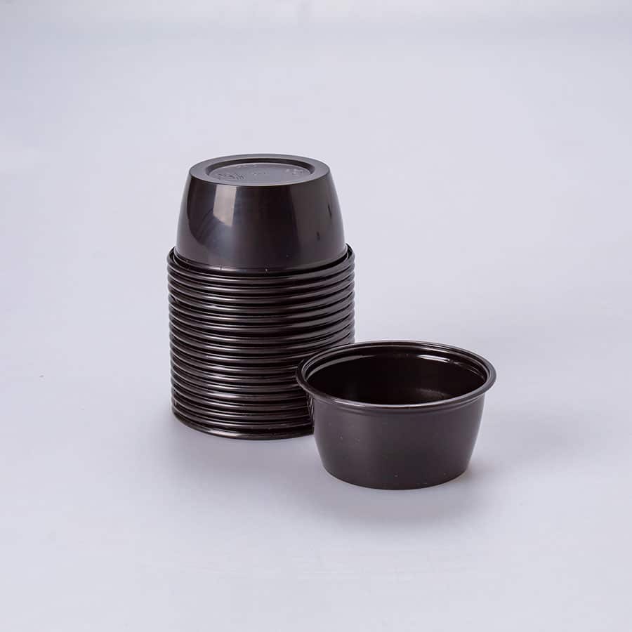 Vaso Souffle Negro 2 Oz I. Paper 250 Pz