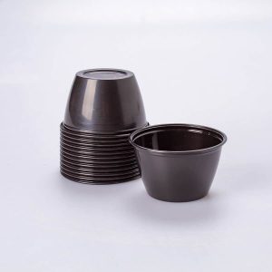 Vaso Souffle Negro 4 Oz I. Paper 250 Pz