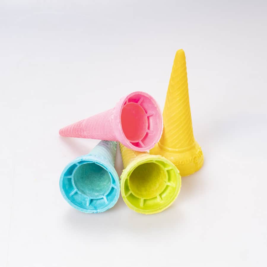 Barquillo para Helado #35 Colores 100 Pz