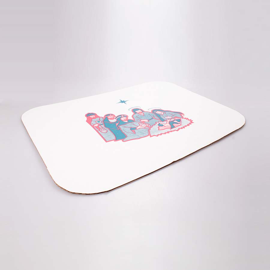 Base de Cartón Blanca para Rosca Chica