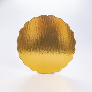 Base de Cartón Dorada Redonda 20 Cm