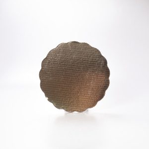 Base de Cartón Dorada Redonda 22 Cm