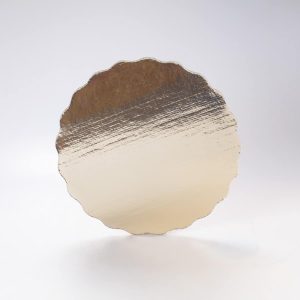 Base de Cartón Dorada Redonda 32 Cm