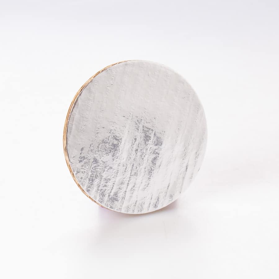 Base de Cartón Plateada Redonda 8 Cm