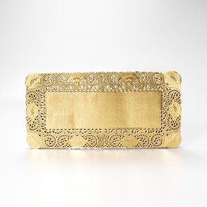 Blonda Rectangular Dorada 15x30 Cm 100 Pz