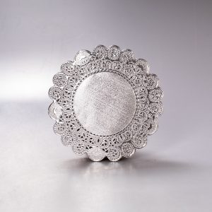 Blonda Redonda Plateada 15 Cm 100 Pz