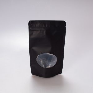Bolsa Pouch Negra C/Vtna Ovalada 250 Gr