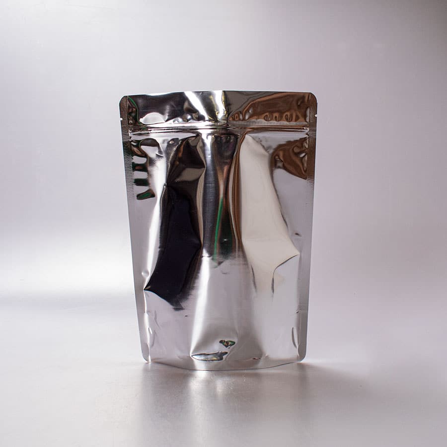 Bolsa Trilaminada Plata Zipper 500 Gr