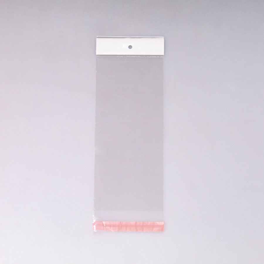 Bolsa de Celofán 10x22+3+3 Cm Adhesiva 100 Pz