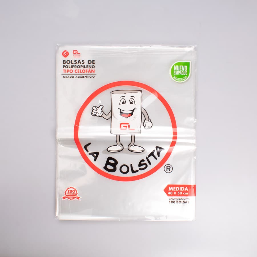 Bolsa de Celofán 40x50 Cm La Bolsita 100 Pz