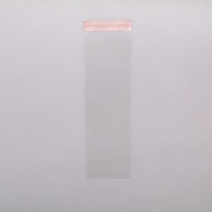 Bolsa de Celofán 7x22+3 Cm Adhesiva 100 Pz