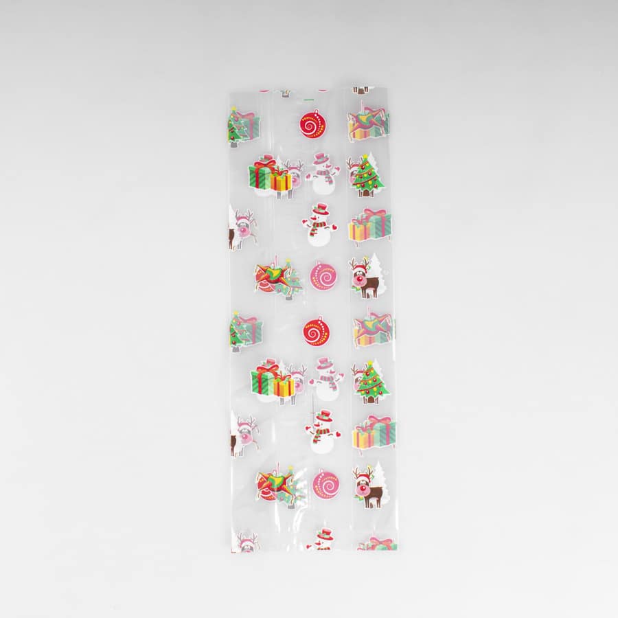 Bolsa de Celofán Navideña 2500 Gr 100 Pz