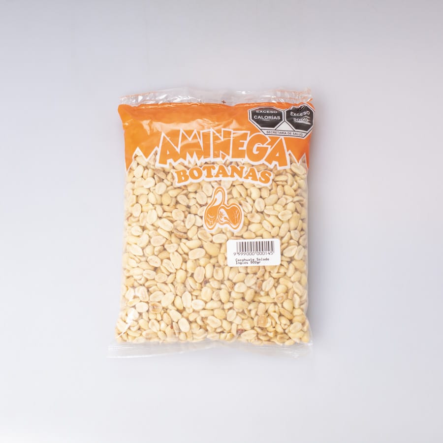 Botana Cacahuate Salado Inglés Aminega 900 Gr