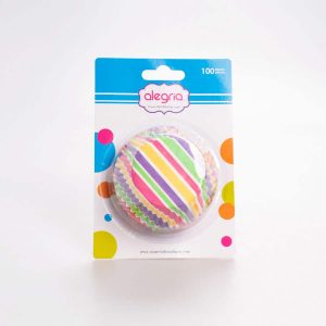 Capacillo Estándar Franjas de Colores 100 Pz