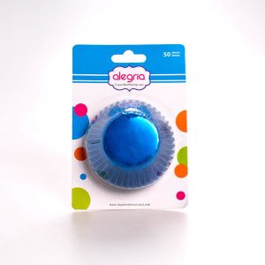 Capacillo Estándar Azul Métalico 50 Pz