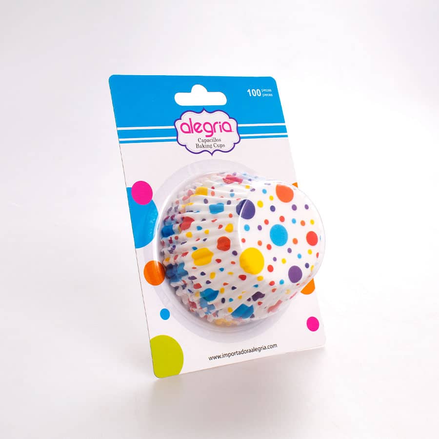 Capacillo Estándar Dots Colores 100 Pz