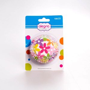 Capacillo Estándar Flores Pastel 100 Pz