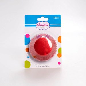 Capacillo Estándar Rojo Metálico 50 Pz