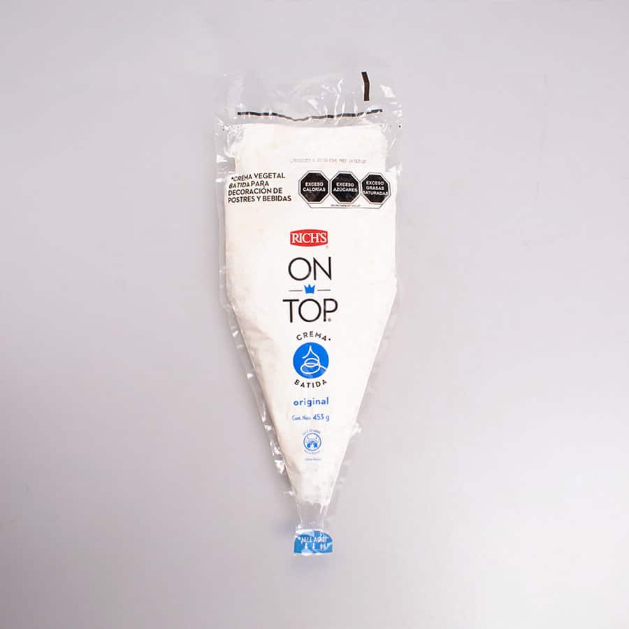 Manga de Crema Batida On Top Rich´s 453 Gr