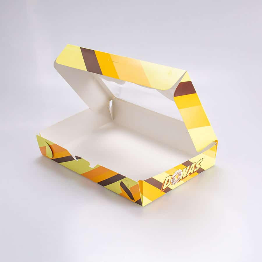 Caja Impresa para Dona con Ventana