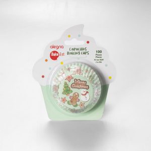 Capacillo Estándar Merry Christmas 100 Pz