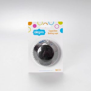 Capacillo Estándar Negro Metálico 50 Pz