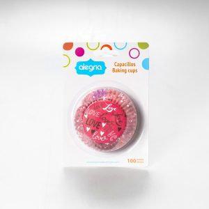 Capacillo Estándar Rosa Love 100 Pz