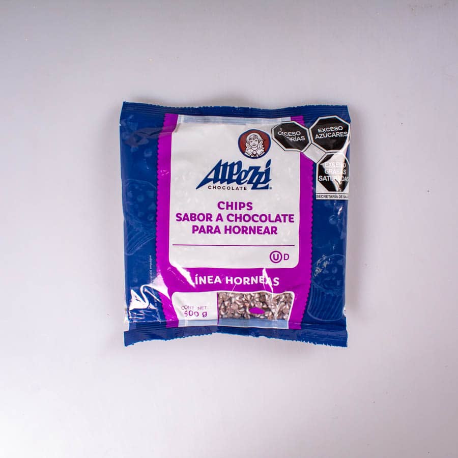 Chispa Bicolor Horneable Sabor Chocolate Alpezzi 500 Gr