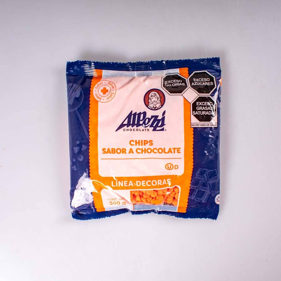 Chispa Naranja Sabor Chocolate Alpezzi 500 Gr