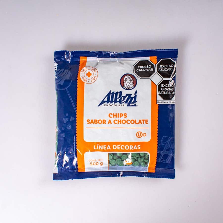 Chispa Verde Sabor Chocolate Alpezzi 500 Gr