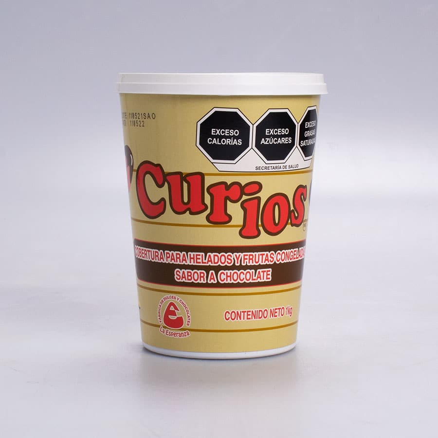 Cobertura de Helados Curios Sabor Chocolate 1 Kg