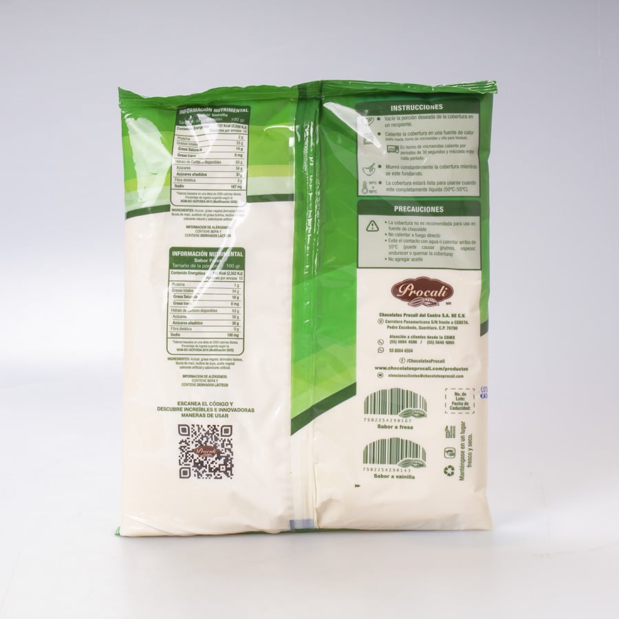 Cobertura Tradicional Sabor Vainilla Procali 1 Kg