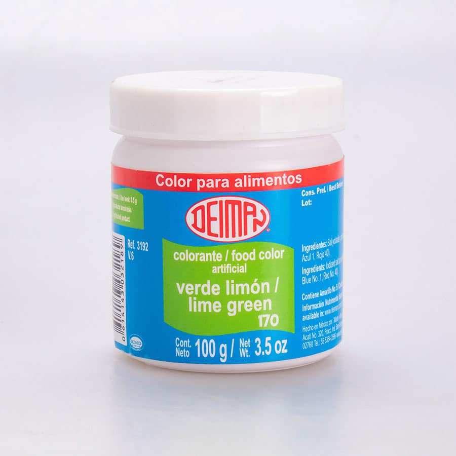 Colorante en Polvo Verde Limón Deiman 100 Gr
