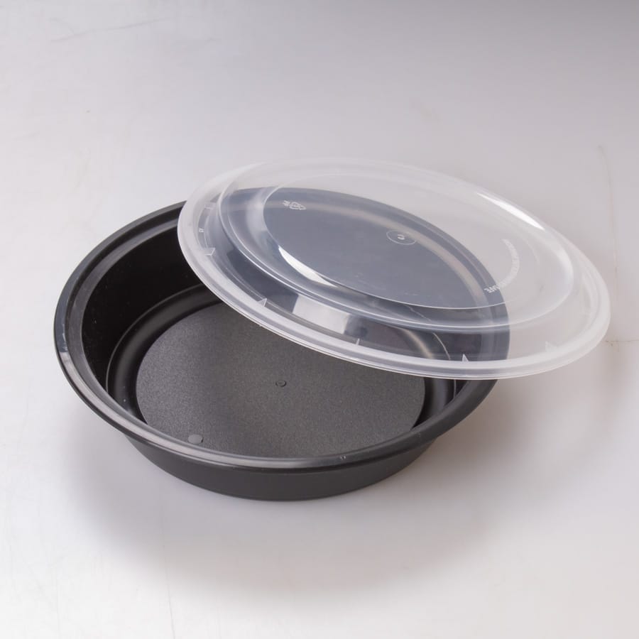 Contenedor Redondo Negro 48 Oz WOW