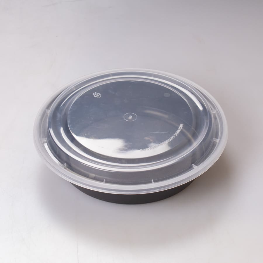 Contenedor Redondo Negro 48 Oz WOW