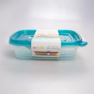 Contenedor de 2 Div Plástico 2 Pz