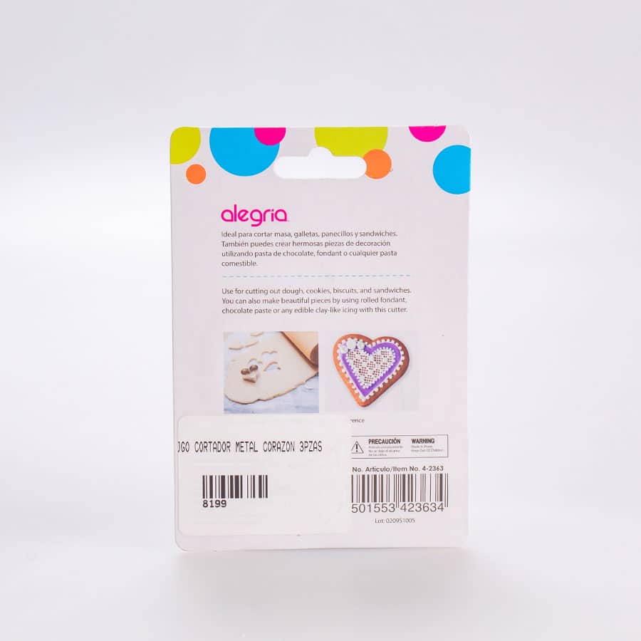 Cortador Metálico de Galletas Corazón